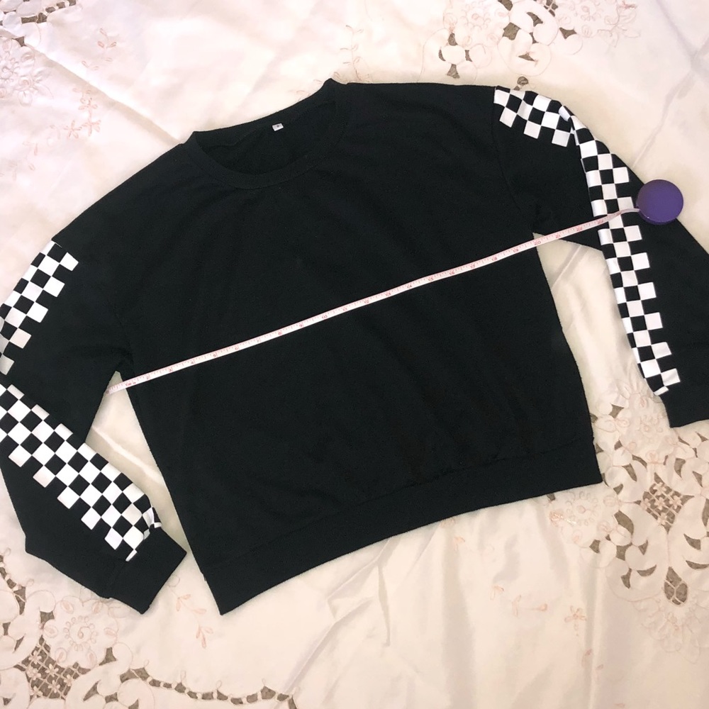 Black & White Checkerboard Sweater
